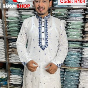প্রিমিয়াম ধুতি কটন কাপড়ের পাঞ্জাবি
