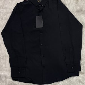 চায়না ফুল স্লিভ শার্ট (কালো)